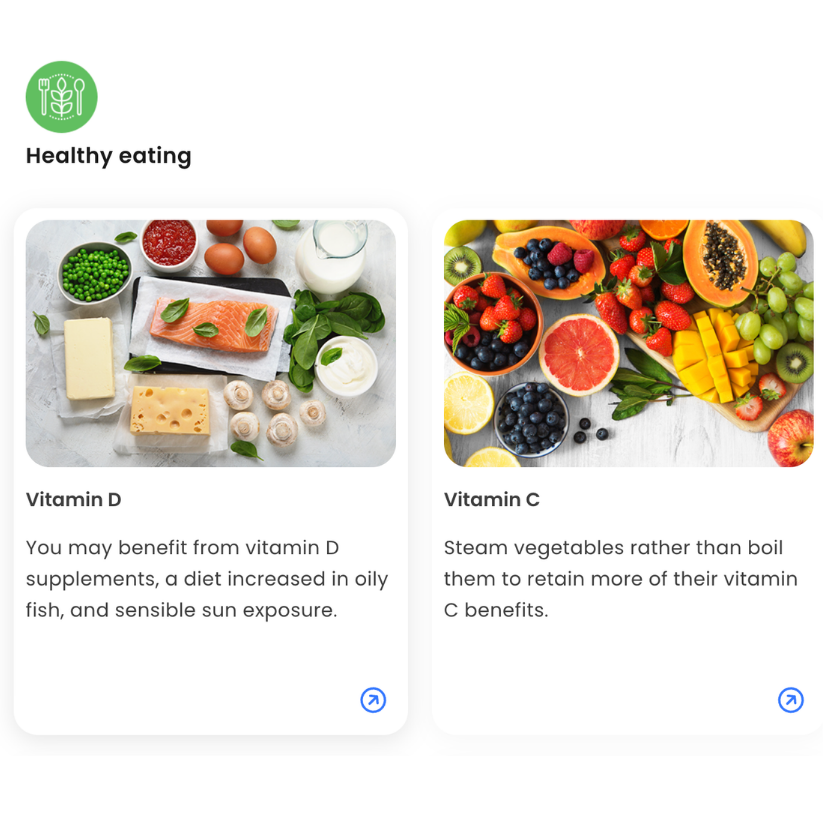 Vitamin response, food metabolism & nutrition