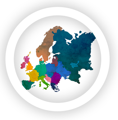Detailed European regions